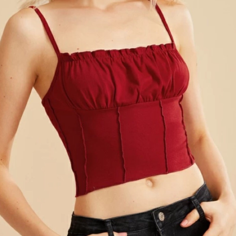 Ruched tank top